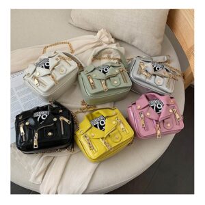 Designer Bag Jacket Shape Motobike Style Women’s Crossbody Bag